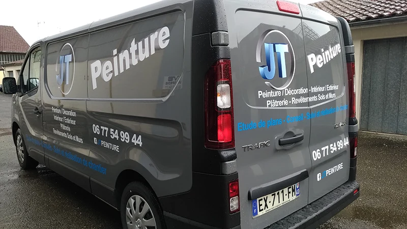 JT Peinture — marquage du fourgon